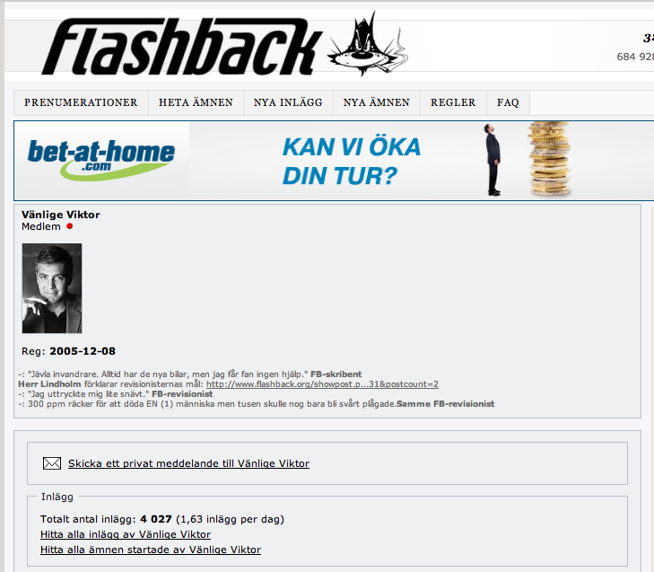 flashback talks, vänlige viktor
